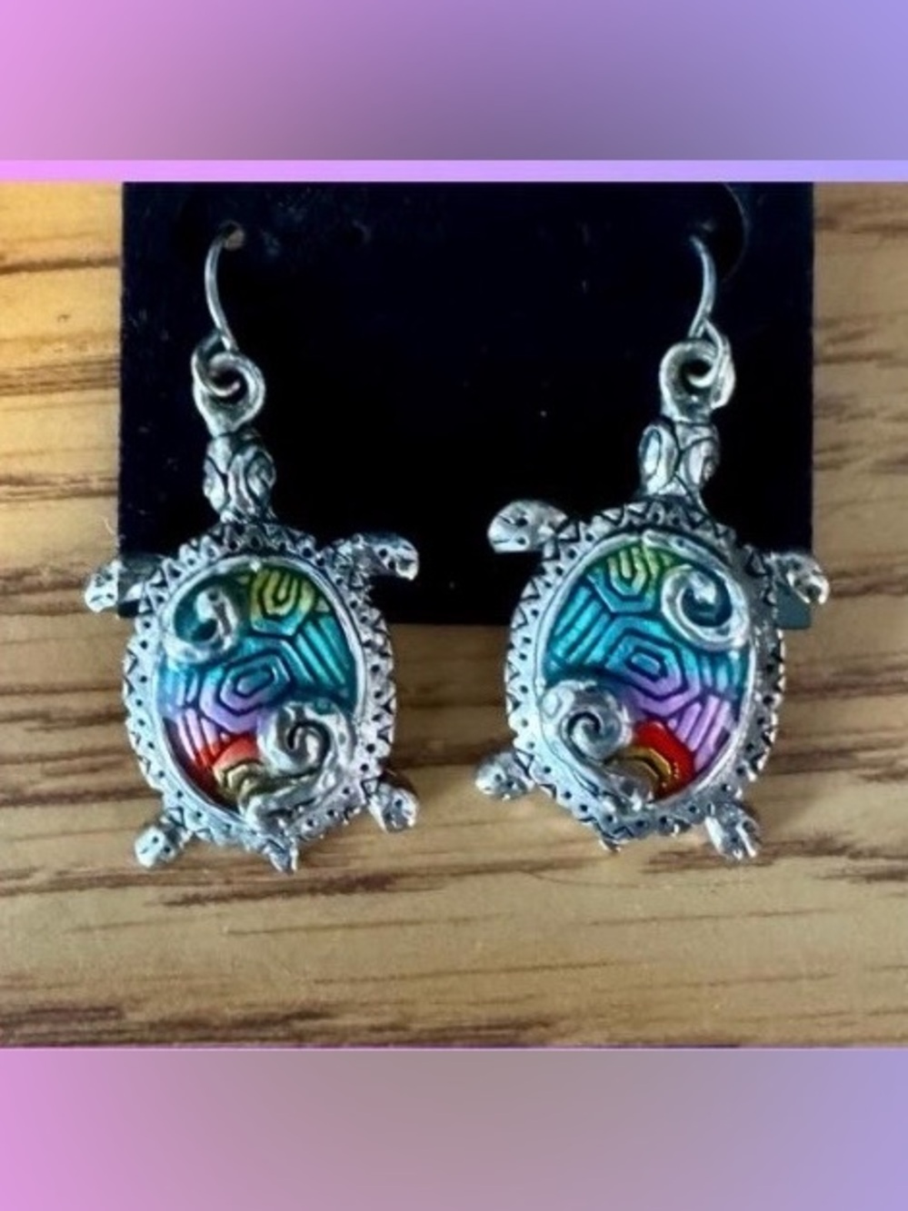 Colorful Turtle Drop Earrings - Multicolor Women Jewelry